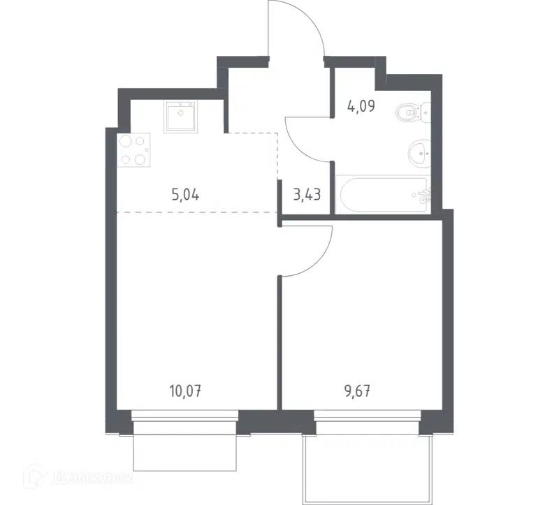 1-комнатная квартира 32.3 м² Новое Внуково