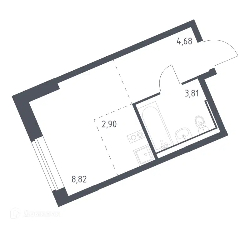 Студия 20.21 м² Молжаниново