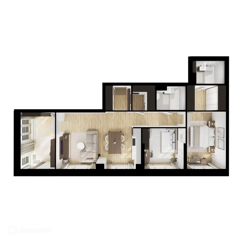 3-комнатная квартира 83.9 м² 2-й Иртышский
