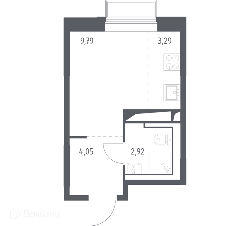 Студия 20.1 м² Долина Яузы