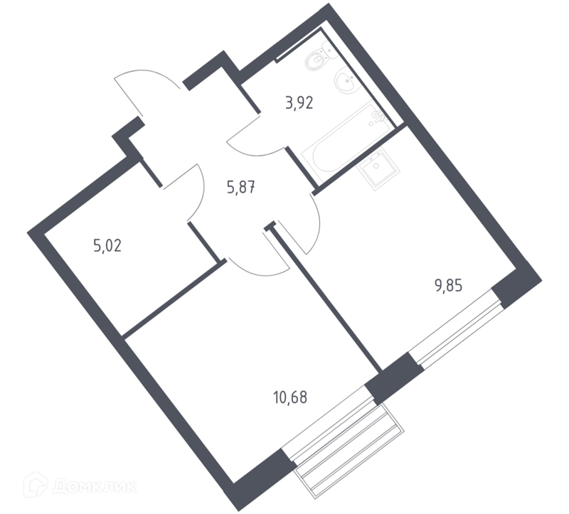 1-комнатная квартира 35 м² Рублевский квартал