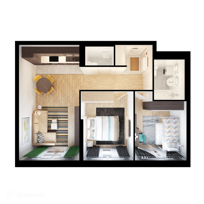 2-комнатная квартира 56.2 м² Ильинские луга