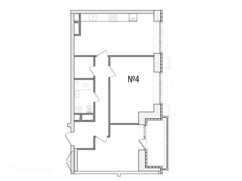 2-комнатная квартира 66.1 м² АРТ