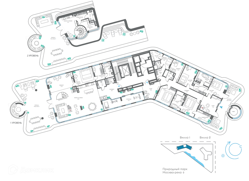 6-комнатная квартира 539.6 м² Остров
