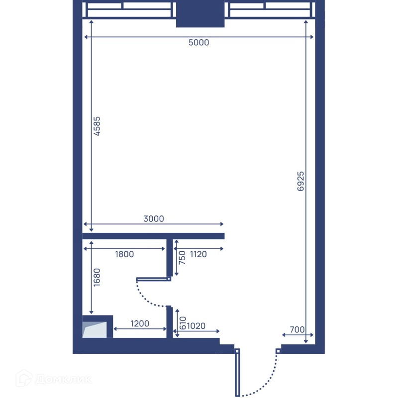Студия 33.5 м² СВЕТ