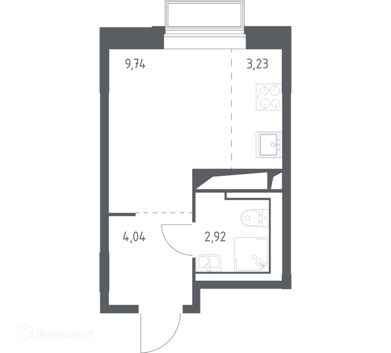 Студия 19.8 м² Долина Яузы